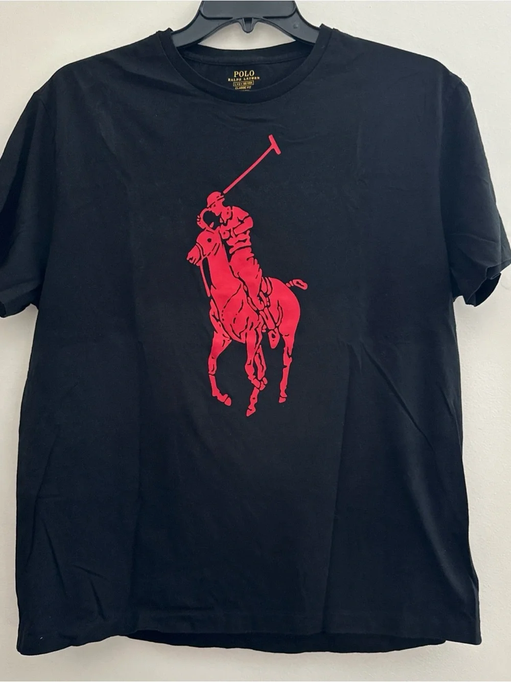 Polo by Ralph Lauren Black Tee Red Polo by Ralph Lauren Player Graphic large